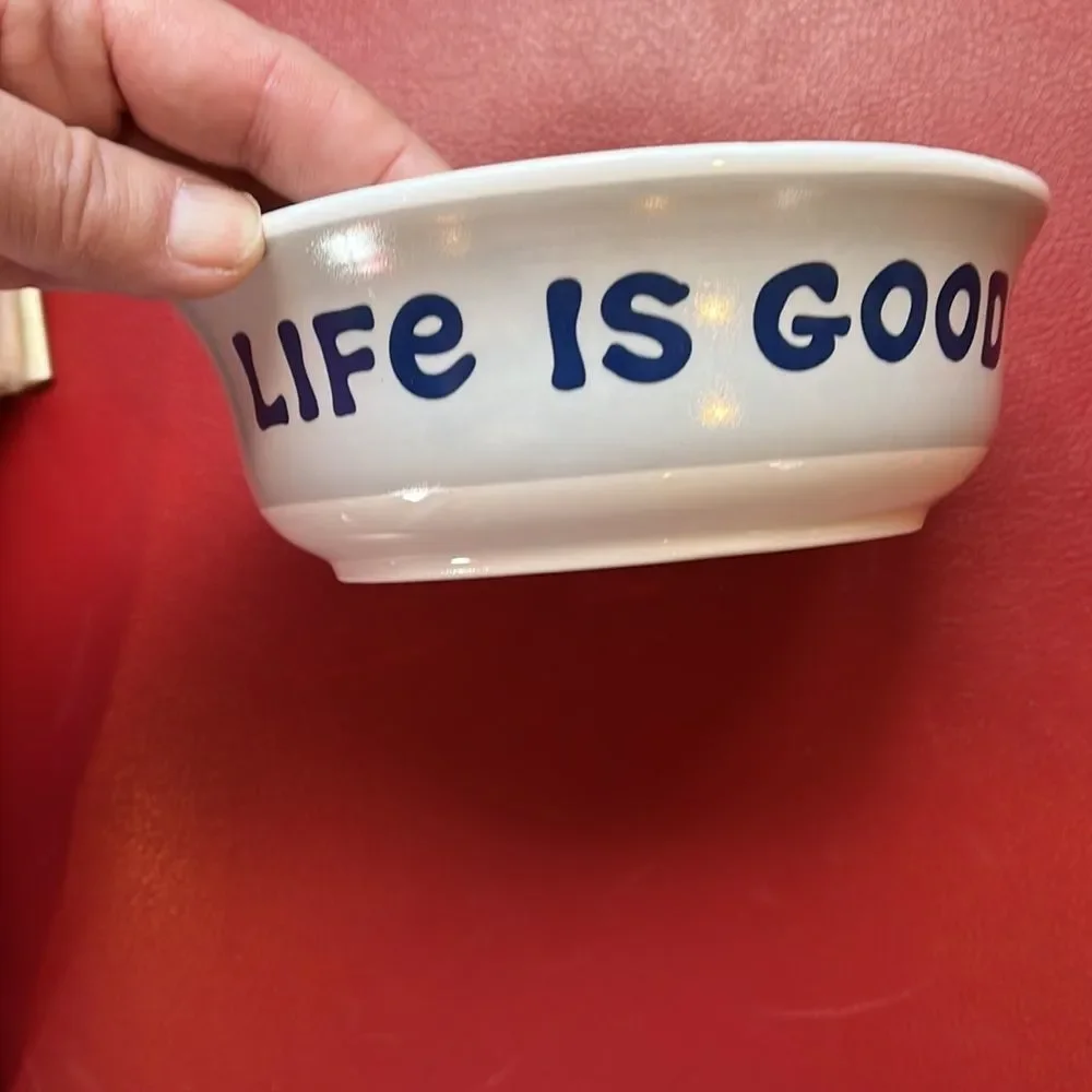 New Life is Good pet bowl
